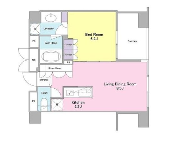 ランテンヌ四谷の物件間取画像